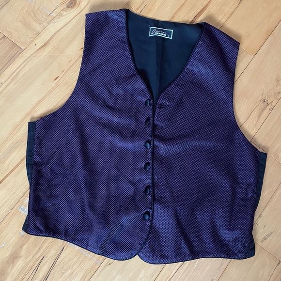 Bracci men’s L suit or dress vest in deep plum - Picture 1 of 2